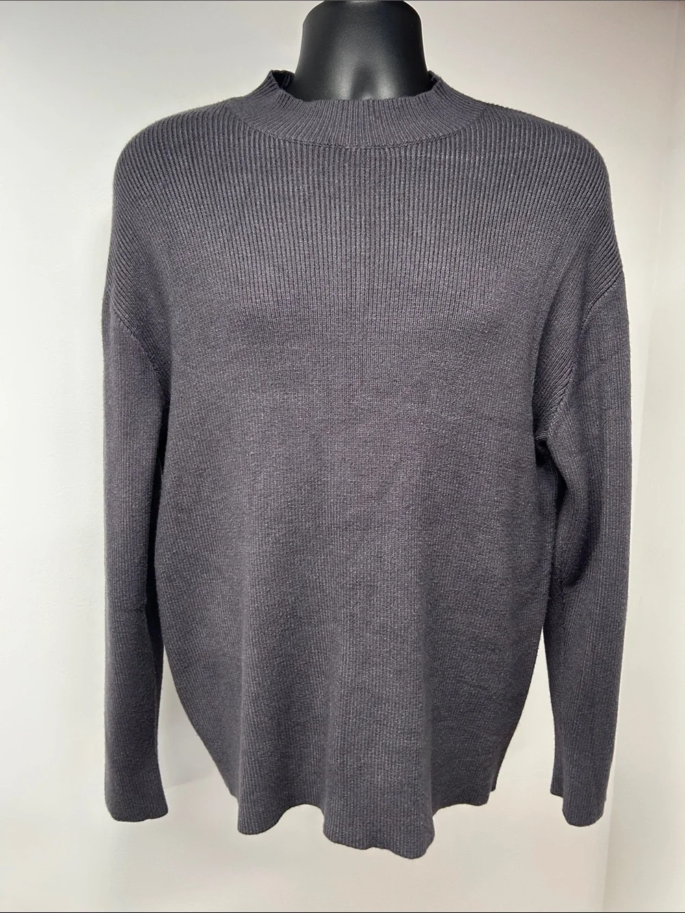 Topman Charcoal Gray Crewneck Sweater